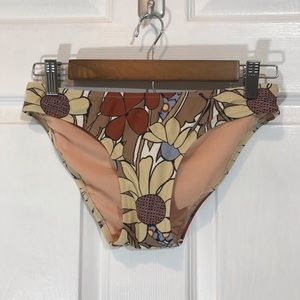JCREW FLORAL BIKINI BOTTOM ONLY SIZE XS